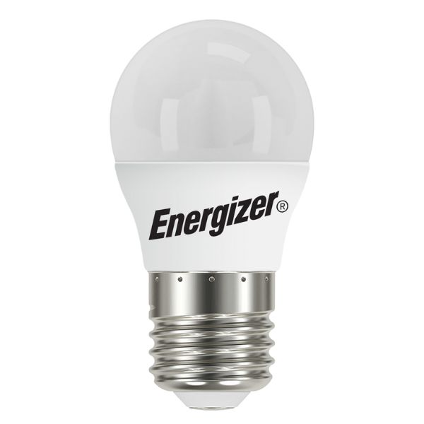 Malá LED žárovka E27 4,9W 470lm G45 teplá, ekv. 40W, Energizer